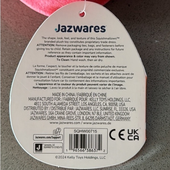 Squishmallow DUSTIN THE DALMATIAN Dante The Demon Costume 12” Halloween 2023 NEW - Picture 14 of 16